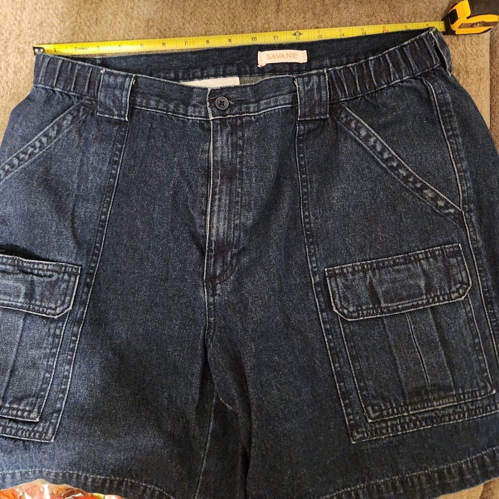 Savane Men's Jean Shorts - Deep Indigo
